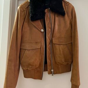 Barbara Bui Tan Leather Detail